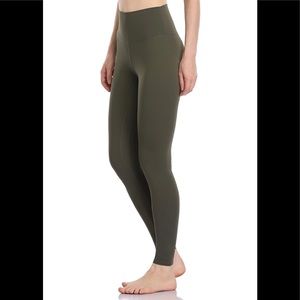 Women's Buttery Soft High Waisted Yoga Pants Full-Length Leggings Olive green